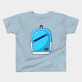 Blue Backpack Kids T-Shirt